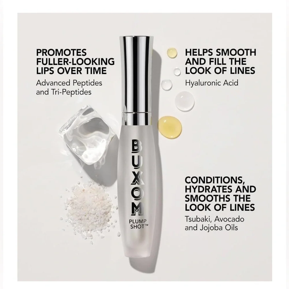 NEW Buxom Plump Shot Peptides Lip Serum Gloss Plumper Collagen Infused
